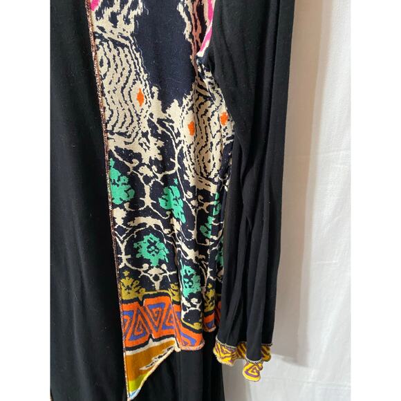Fresh Groove Pieced Black Art to Wear Artsy Lagenlook Tunic Large - Picture 5 of 8